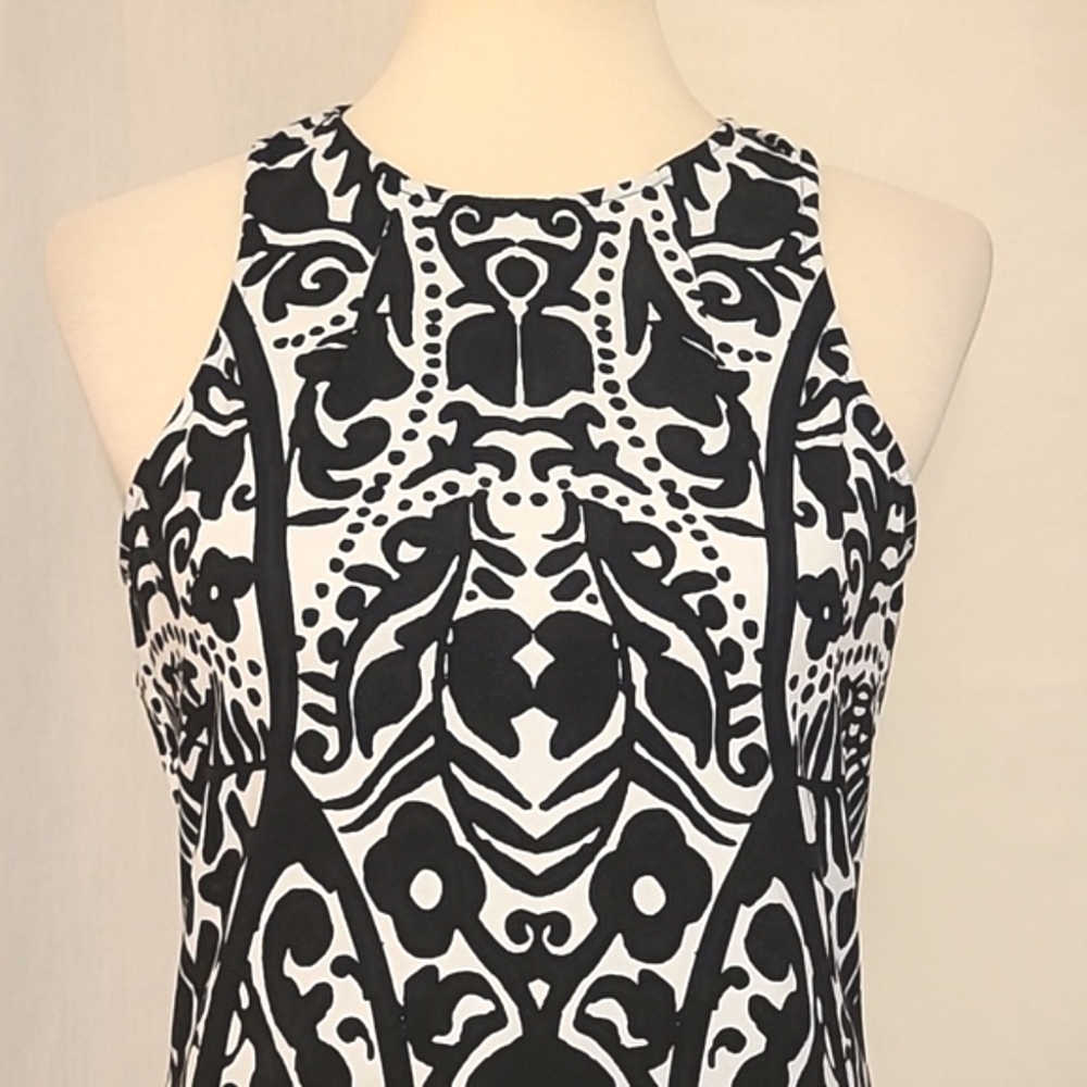 H&M Black and White Sleeveless Bodycon Mini Dress - Picture 7 of 11